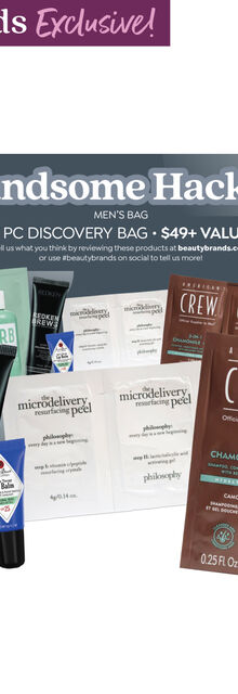 Beauty Brands Handsome Hacked Discovery Bag Beauty Brands Handsome Hacked Discovery Bag